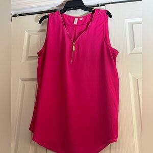 Women's Pink Sleeveless Top